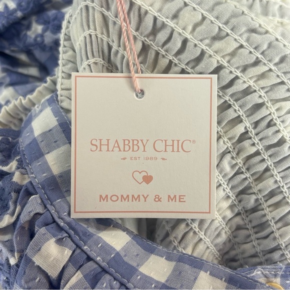 Shabby Chic Smocked Blue Gingham Embroidered Button Maxi Dress Size 14 NWT - Picture 8 of 11